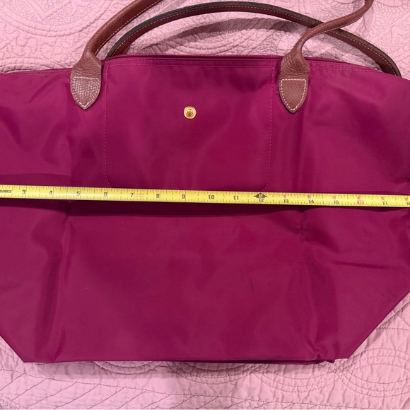 Elegant Longchamp Brown and Pink Women's Handbag long straps - Picture 9 of 10